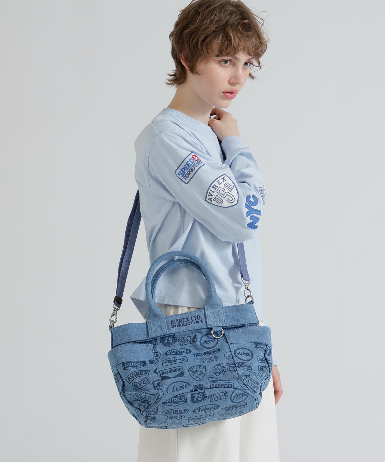 《直営店限定》DENIM PATTERN MINI TOTE BAG