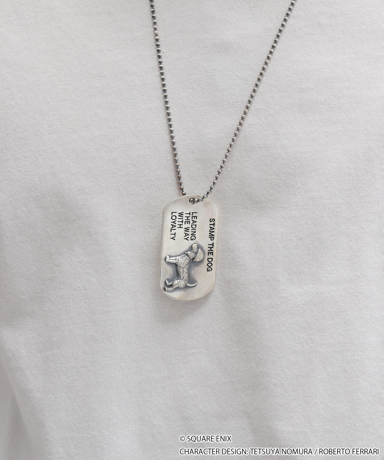 《AVIREX × FINAL FANTASY VII REMAKE》 DOG TAG STAMP THE DOG