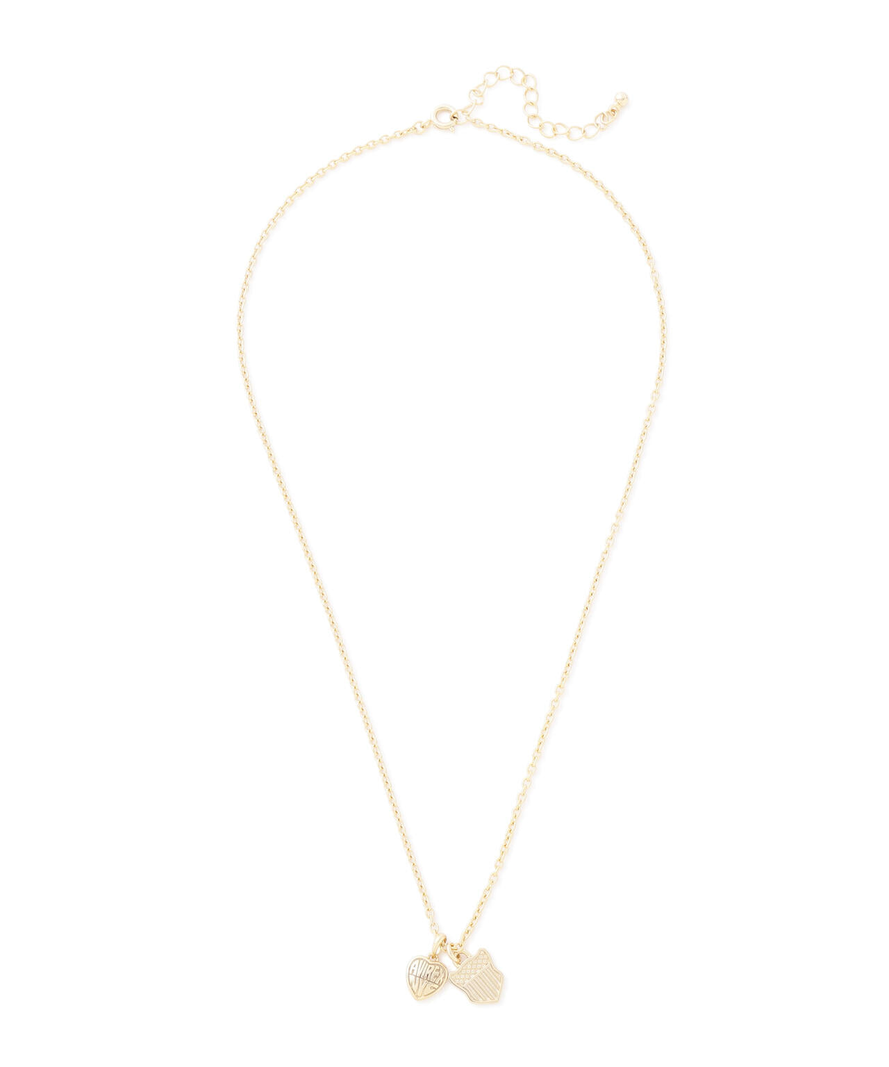 HEART 2TOP NECKLACE(GOLD) by J.H.M CO.LTD.