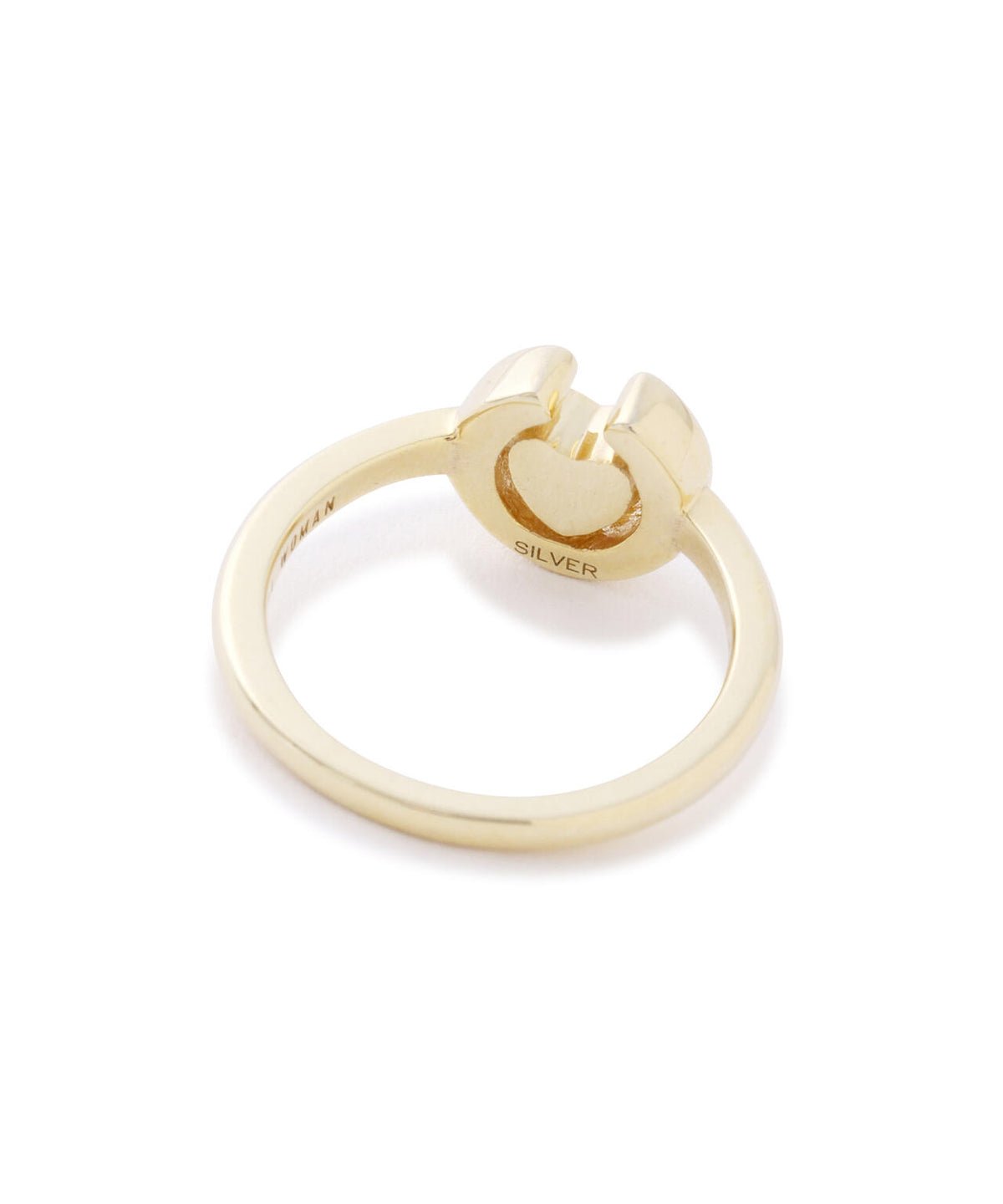 HEART HORSESHOE CZ RING(GOLD)by J.H.M CO.LTD.