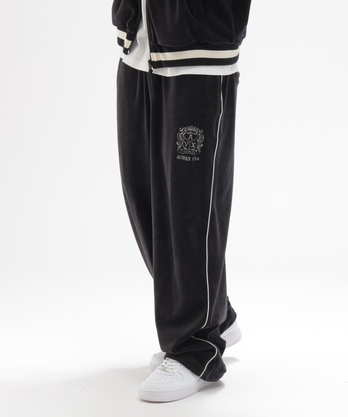 VELOUR TRACK PANTS