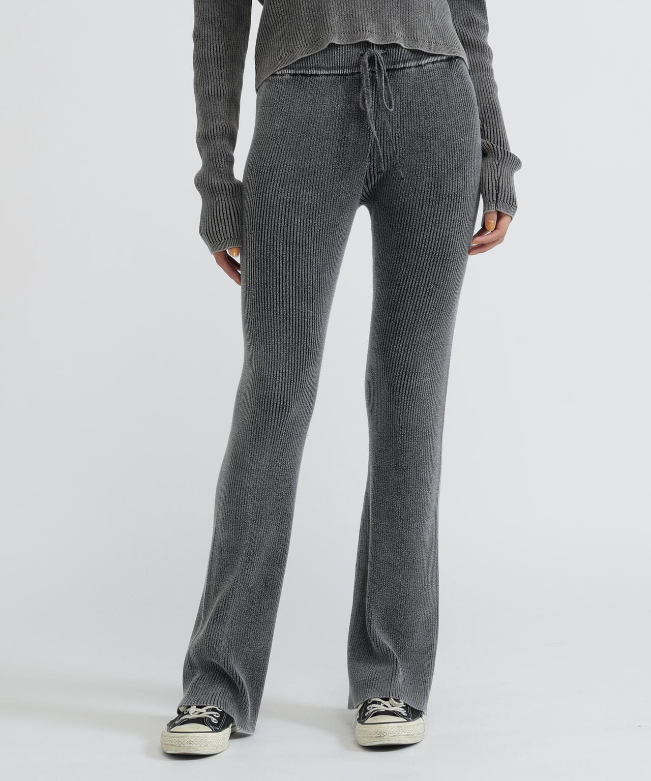 VINTAGE WASH WAPPEN KNIT PANTS