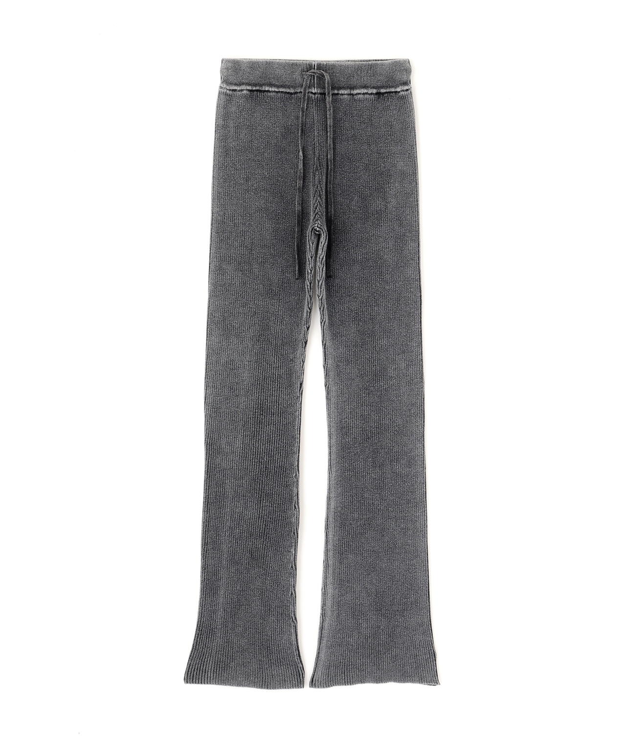 VINTAGE WASH WAPPEN KNIT PANTS