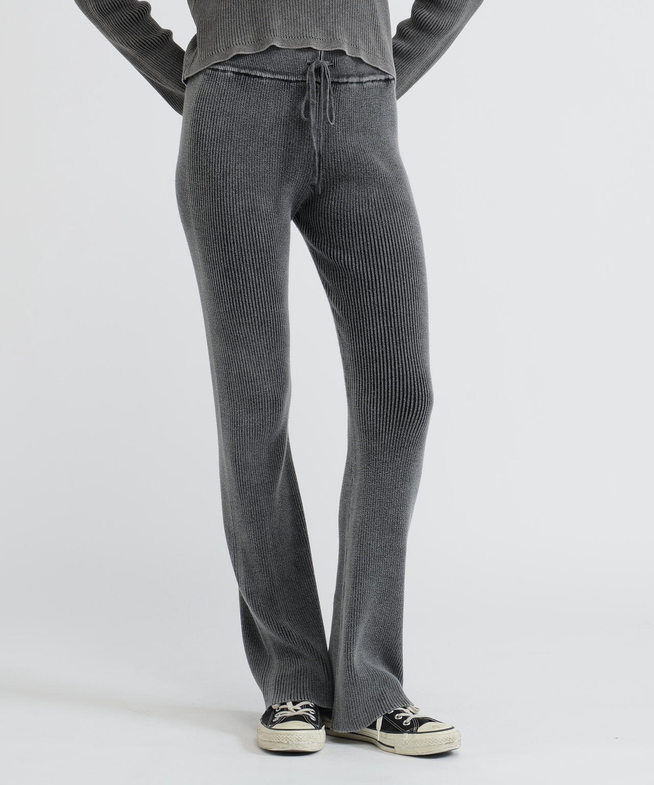 VINTAGE WASH WAPPEN KNIT PANTS