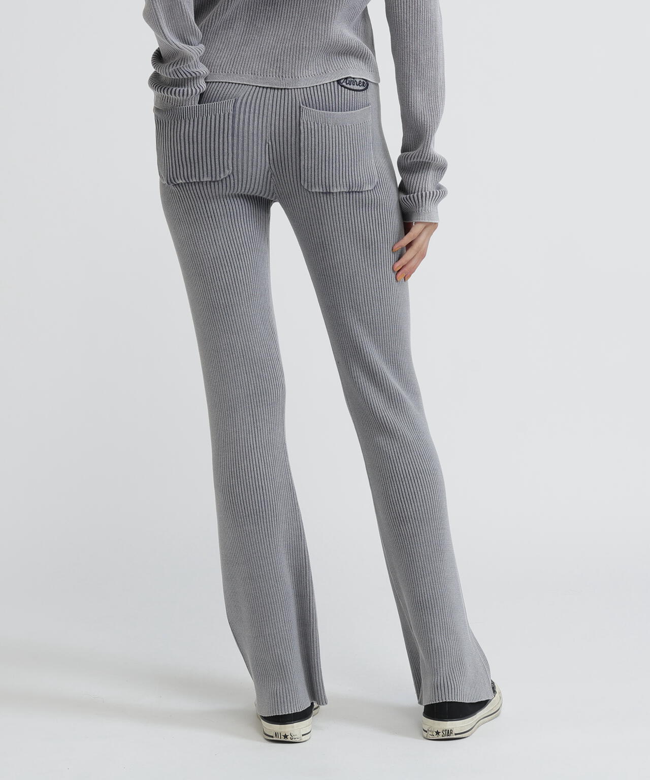 VINTAGE WASH WAPPEN KNIT PANTS