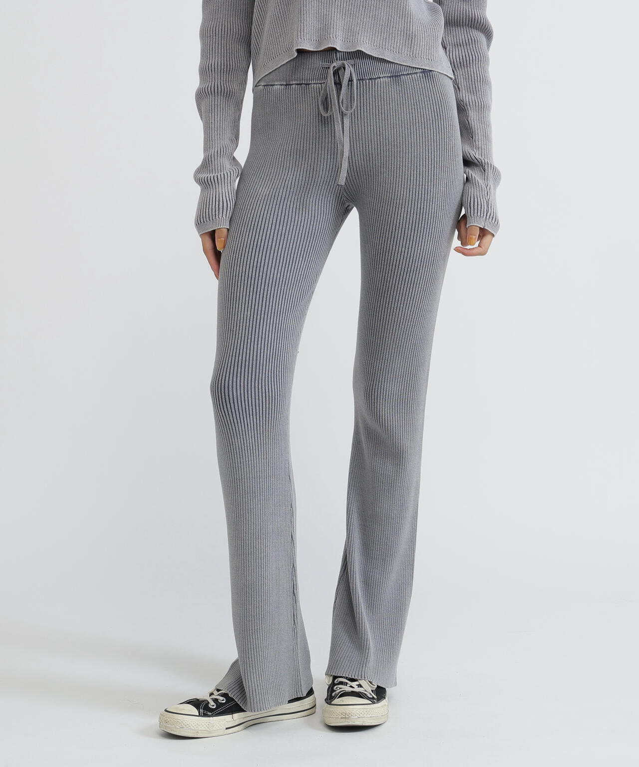 VINTAGE WASH WAPPEN KNIT PANTS