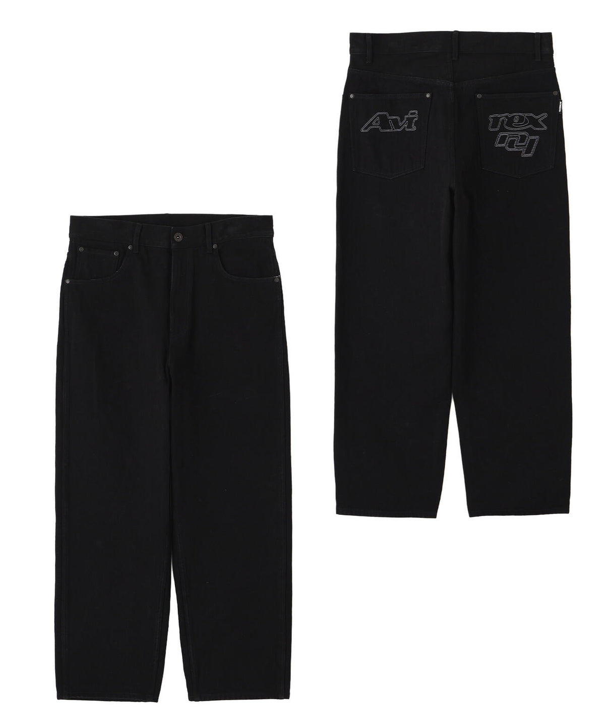 GOALERS EMBROIDERY DENIM PANTS
