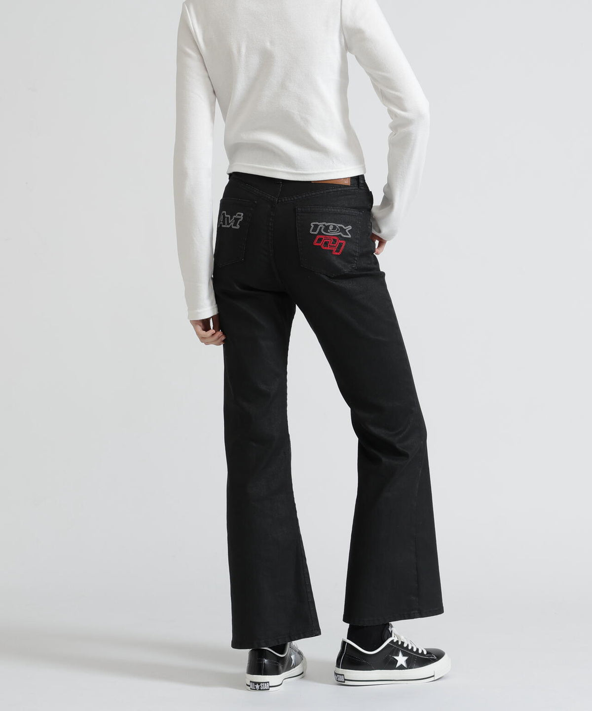 GOALERS DENIM FLARE PANTS