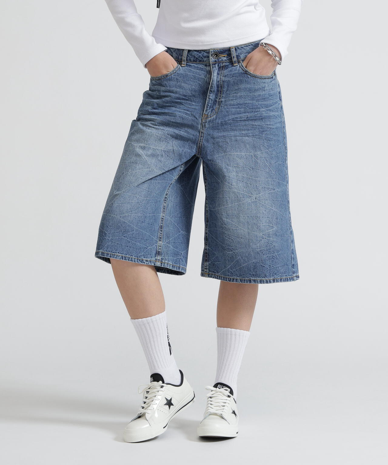 BERMUDA HALF DENIM PANTS