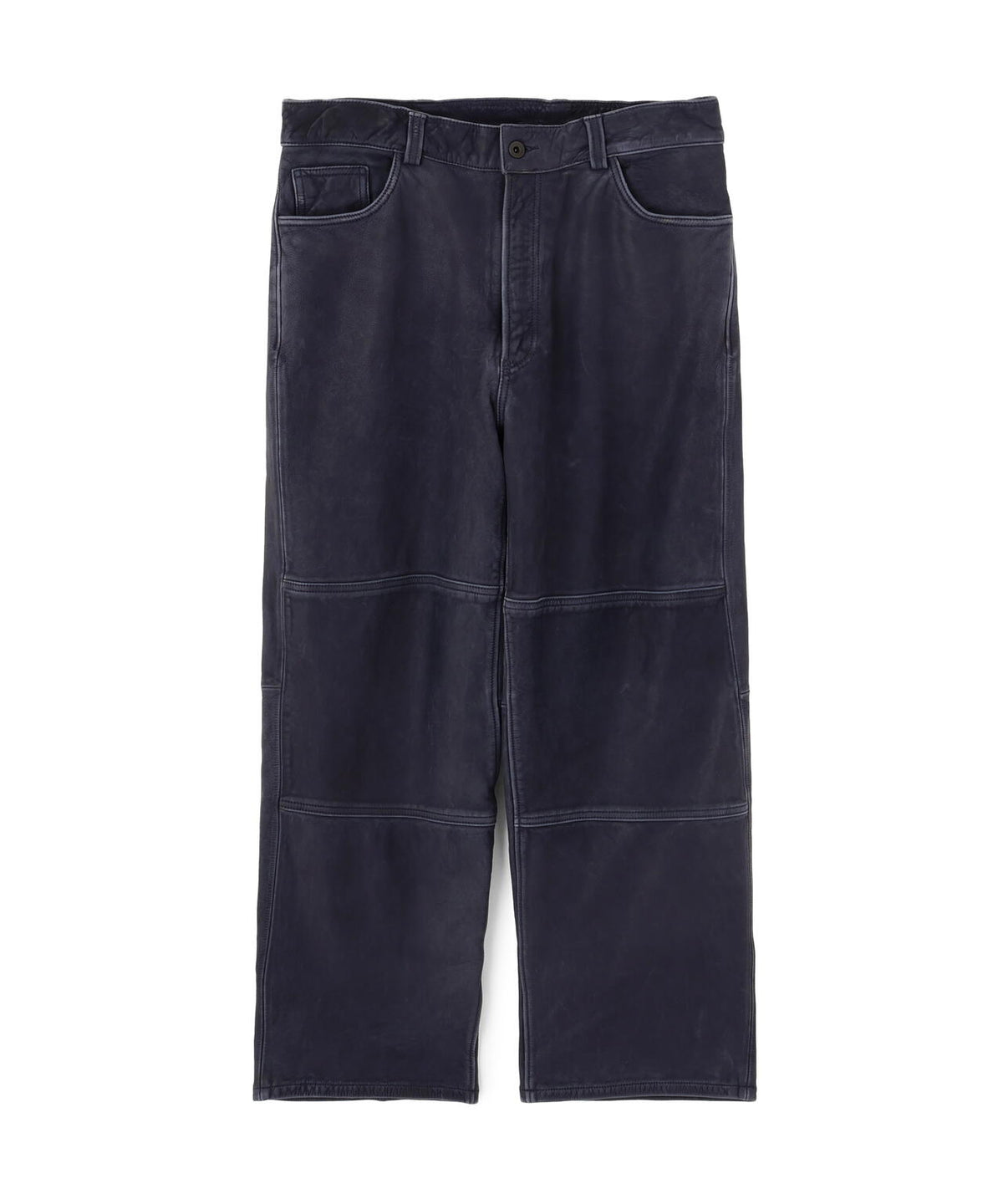 INDIGO LEATHER PANTS