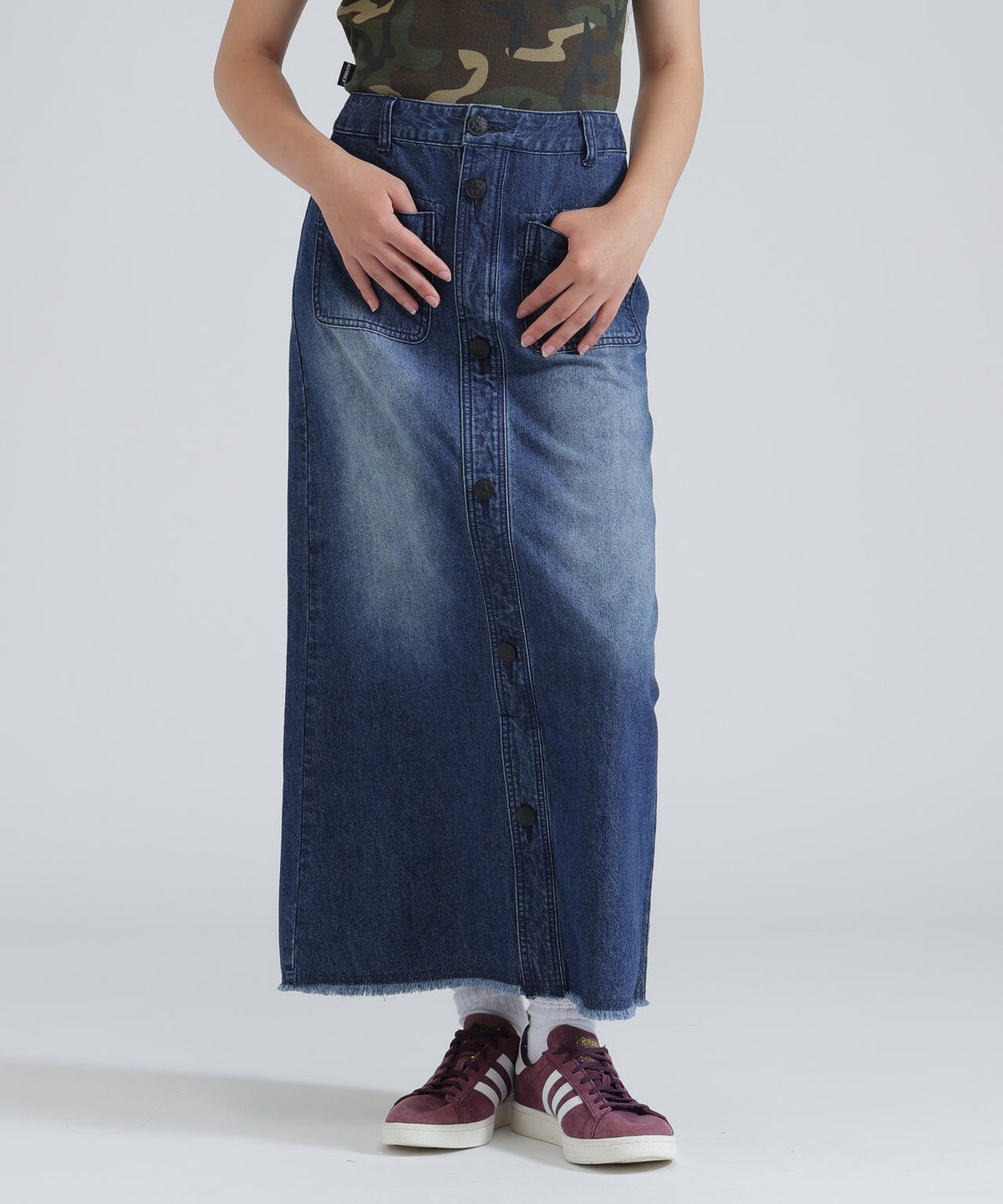 《NAVAL COLLECTION》SAILOR DENIM LONG SKIRT