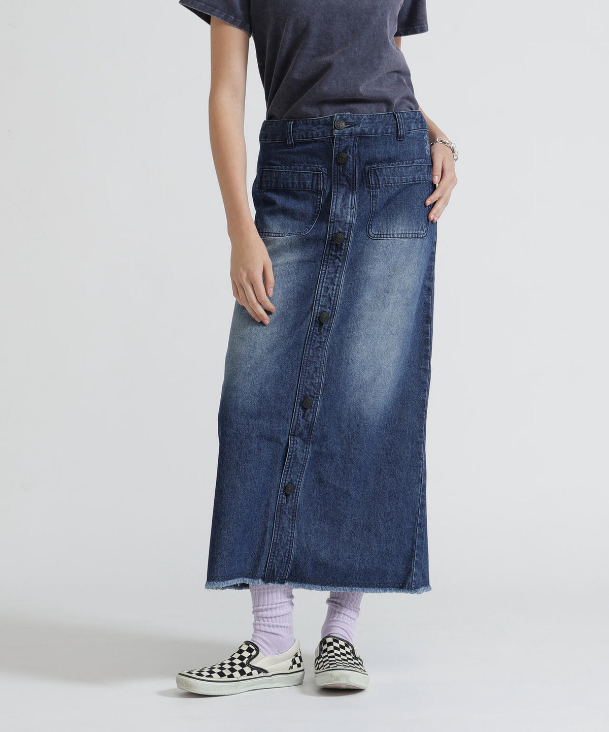 《NAVAL COLLECTION》SAILOR DENIM LONG SKIRT