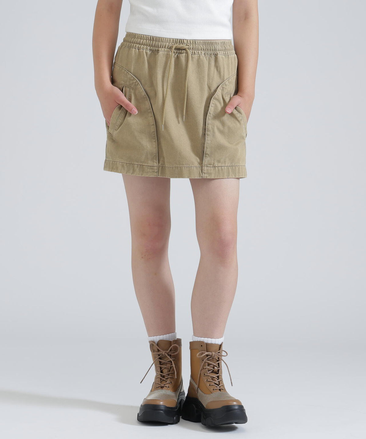 《NAVAL COLLECTION》POCKET DETAILE MINI SKIRT