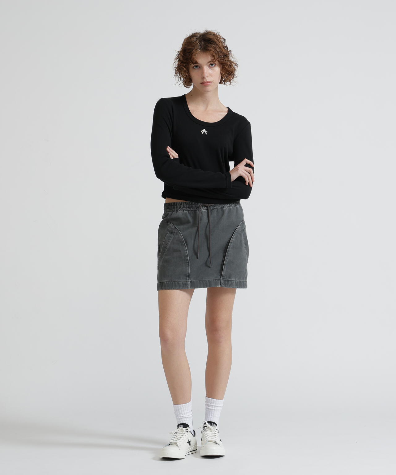 《NAVAL COLLECTION》POCKET DETAILE MINI SKIRT