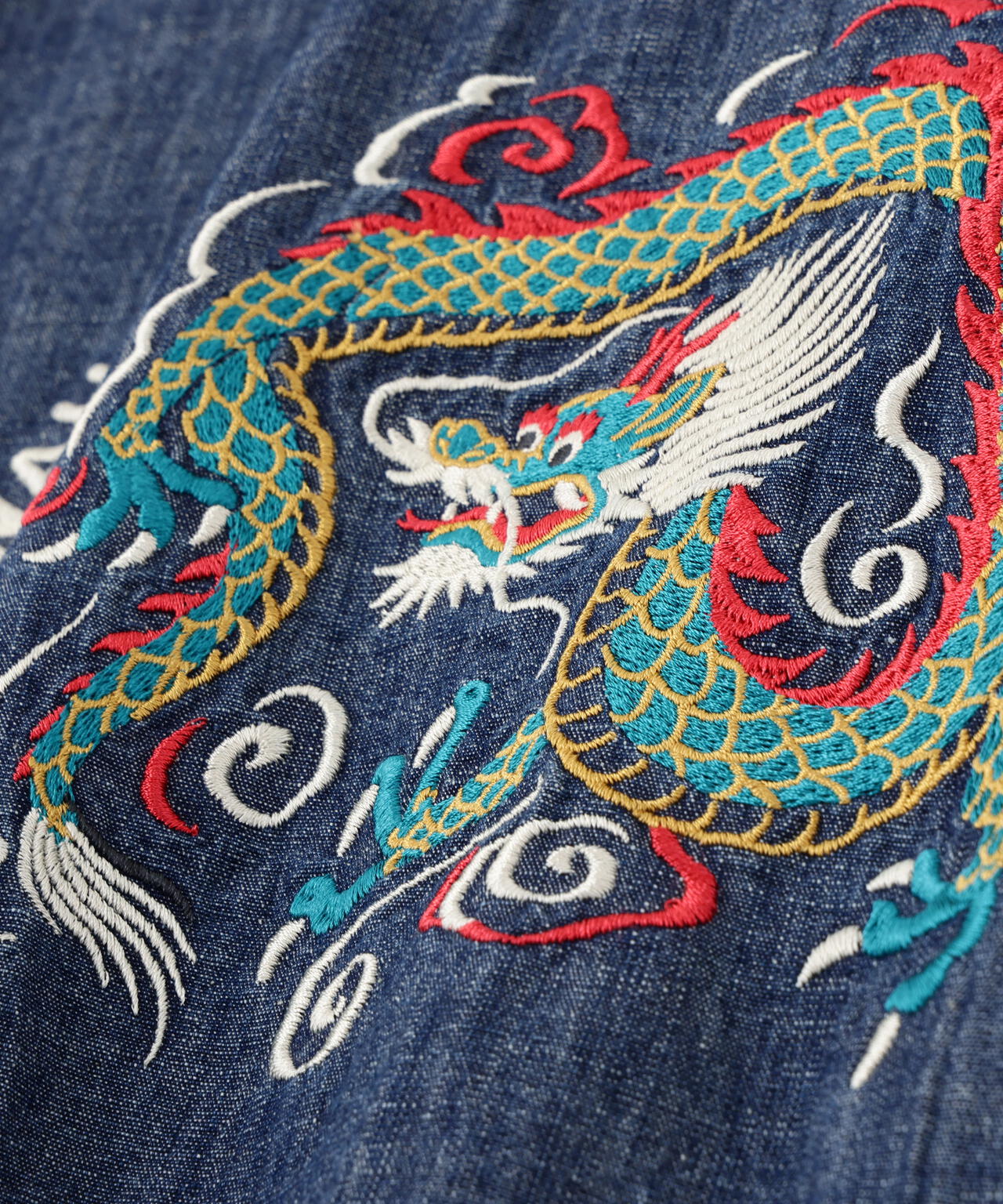 《NAVAL COLLECTION》CHAMBRAY NAVY TOUR LONG SLEEVE SHIRT