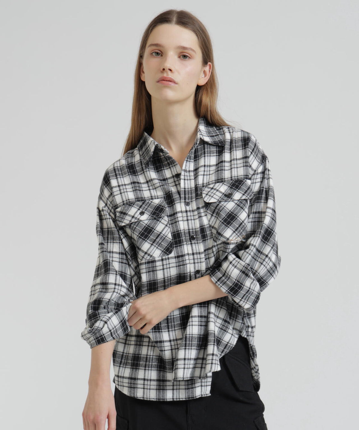 CHEMICAL WASH CHECK SHIRTS