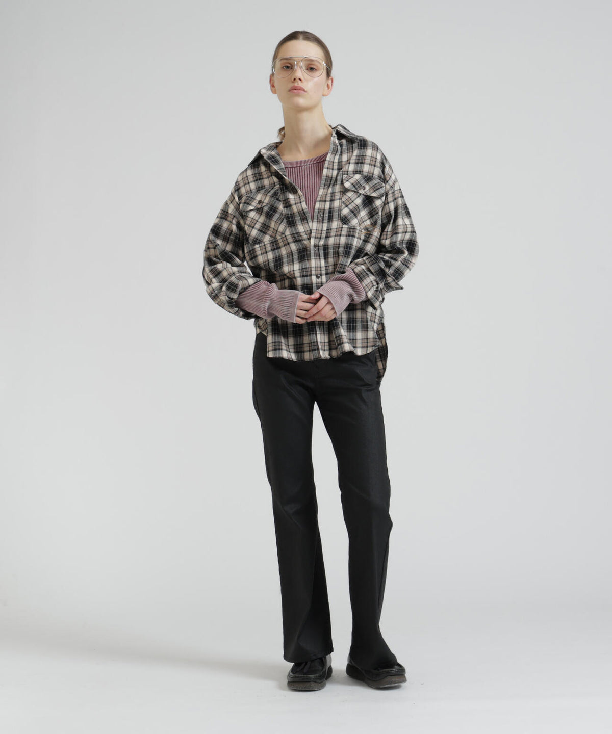 CHEMICAL WASH CHECK SHIRTS