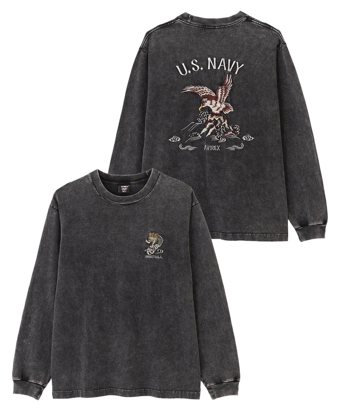 《NAVAL COLLECTION》SOUVENIR EMBROIDERY LONG SLEEVE T-SHIRT