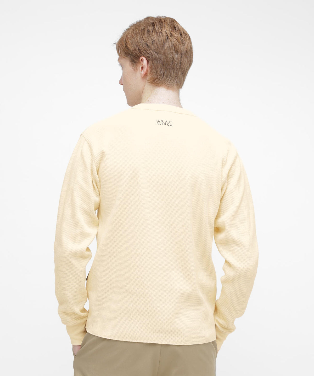 HONEYCOMB WAFFLE L/S CREW T-SHIRT