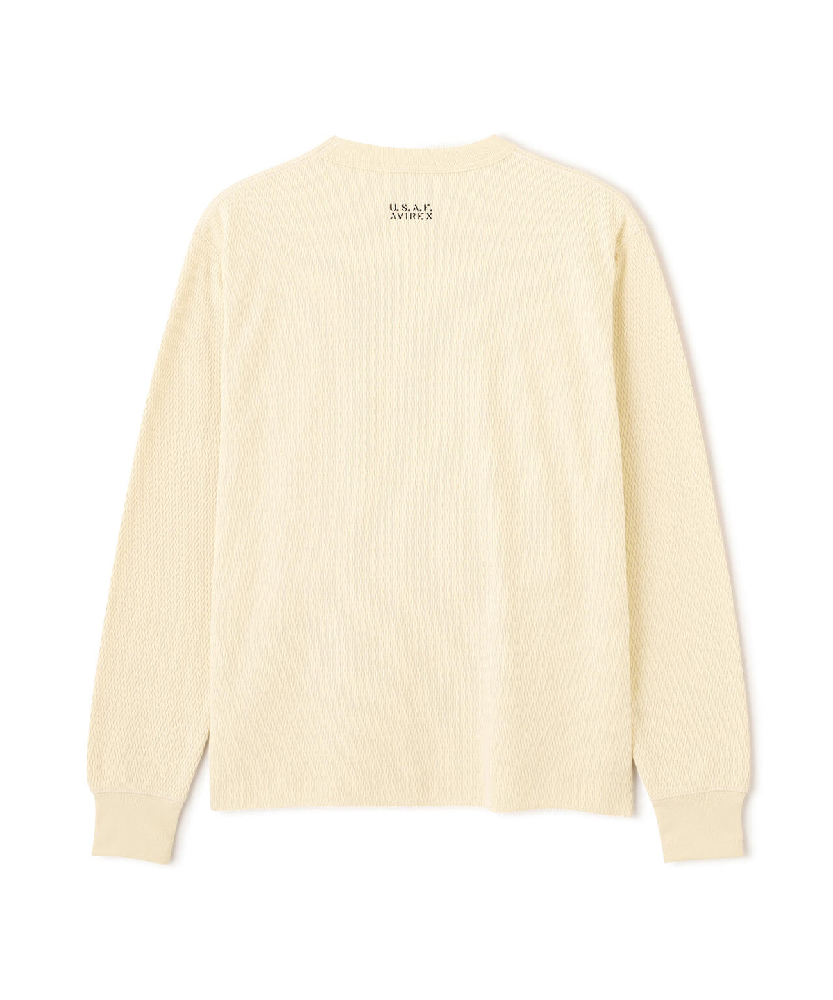 HONEYCOMB WAFFLE L/S CREW T-SHIRT