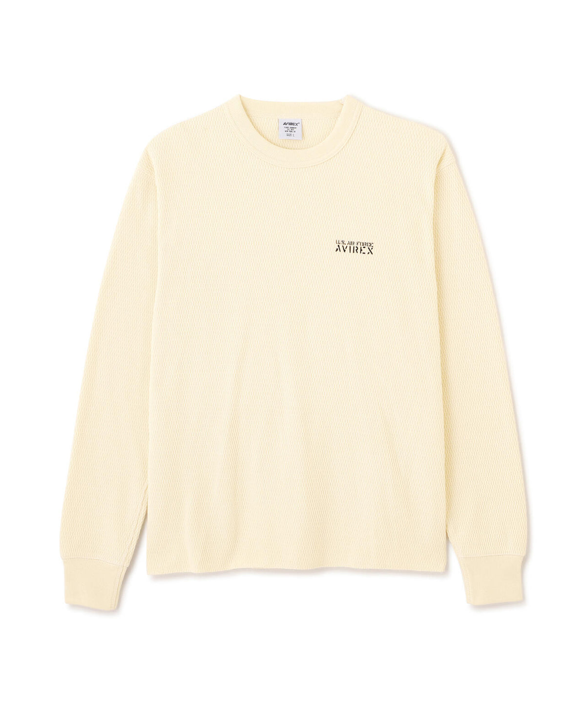 HONEYCOMB WAFFLE L/S CREW T-SHIRT