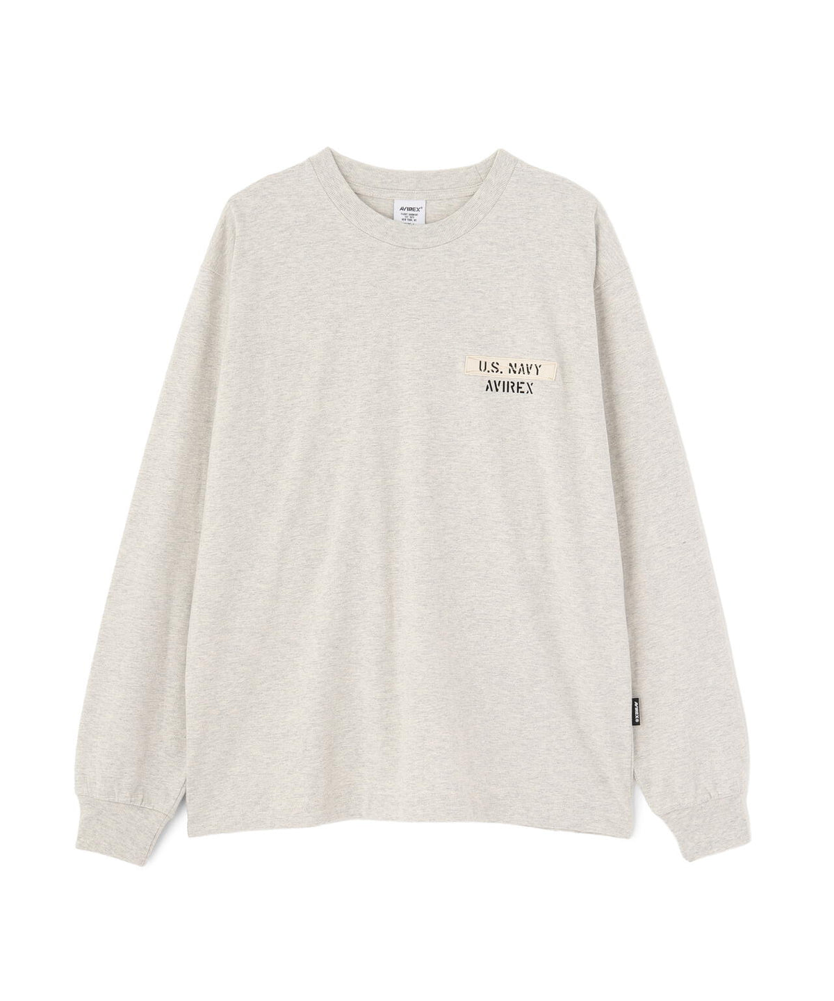 L/S T-SHIRT ”NAVY STENCIL”