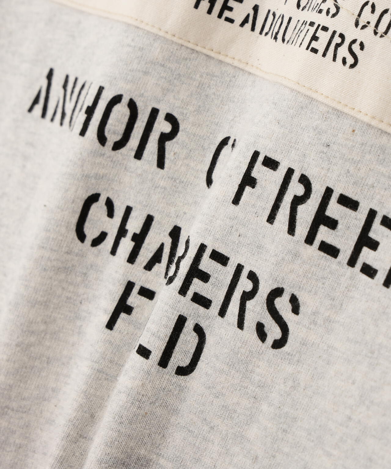 L/S T-SHIRT ”NAVY STENCIL”