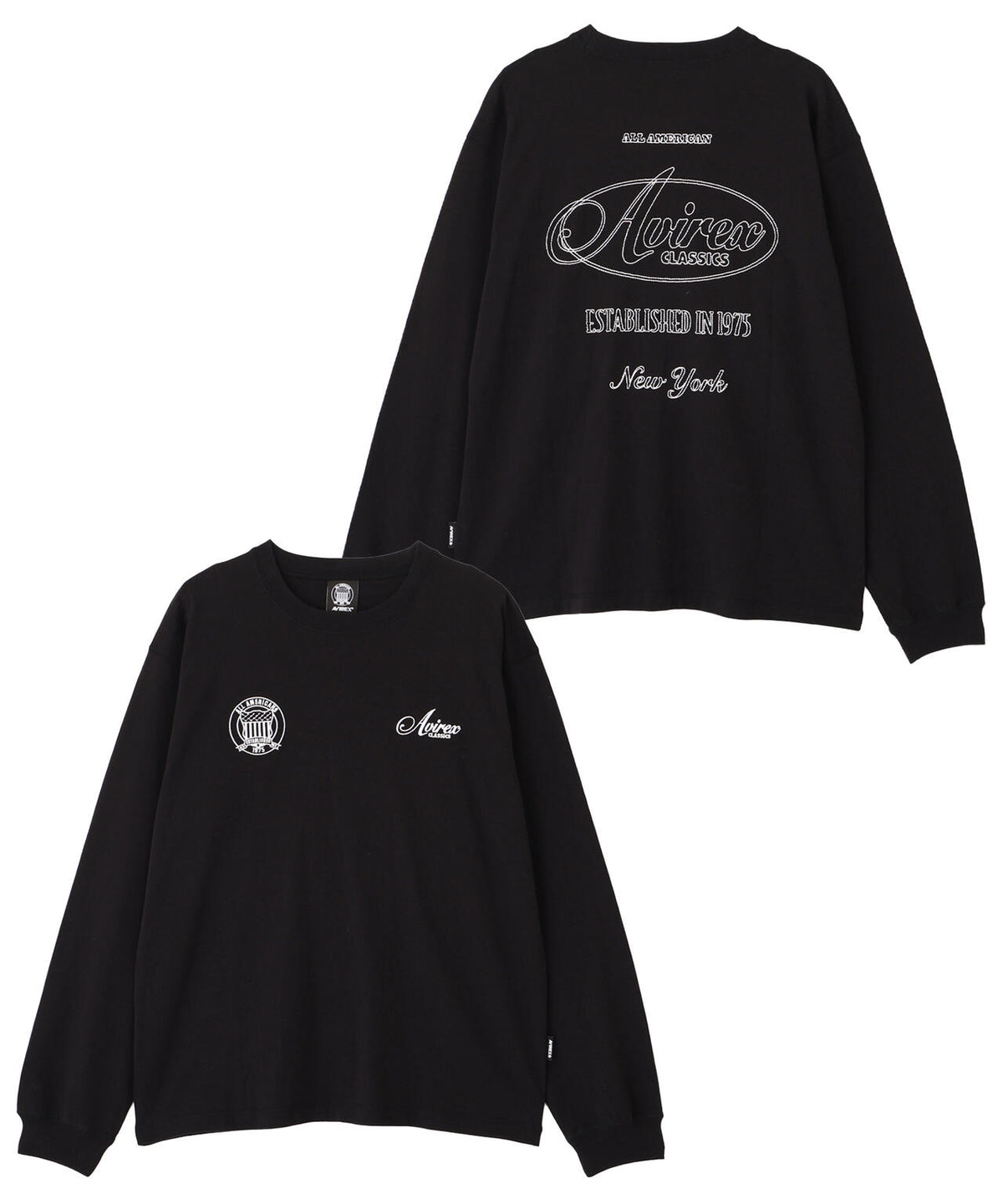 STITCH EMBROIDERY LOGO L/S T-SHIRT
