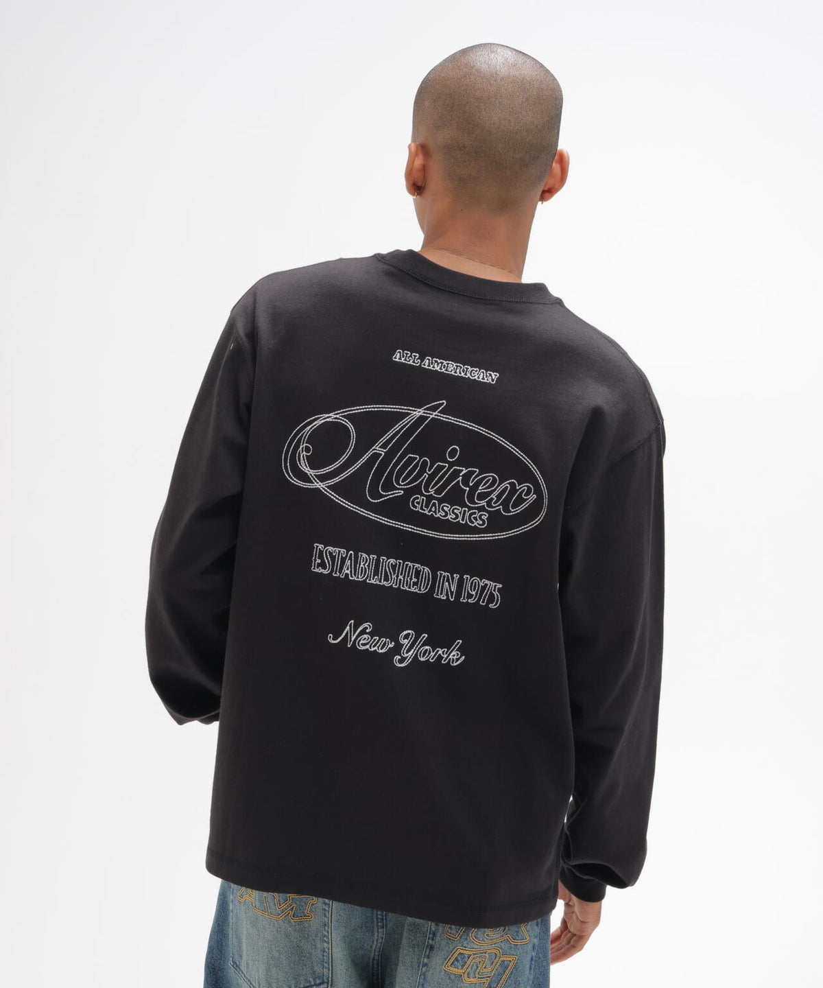 STITCH EMBROIDERY LOGO L/S T-SHIRT