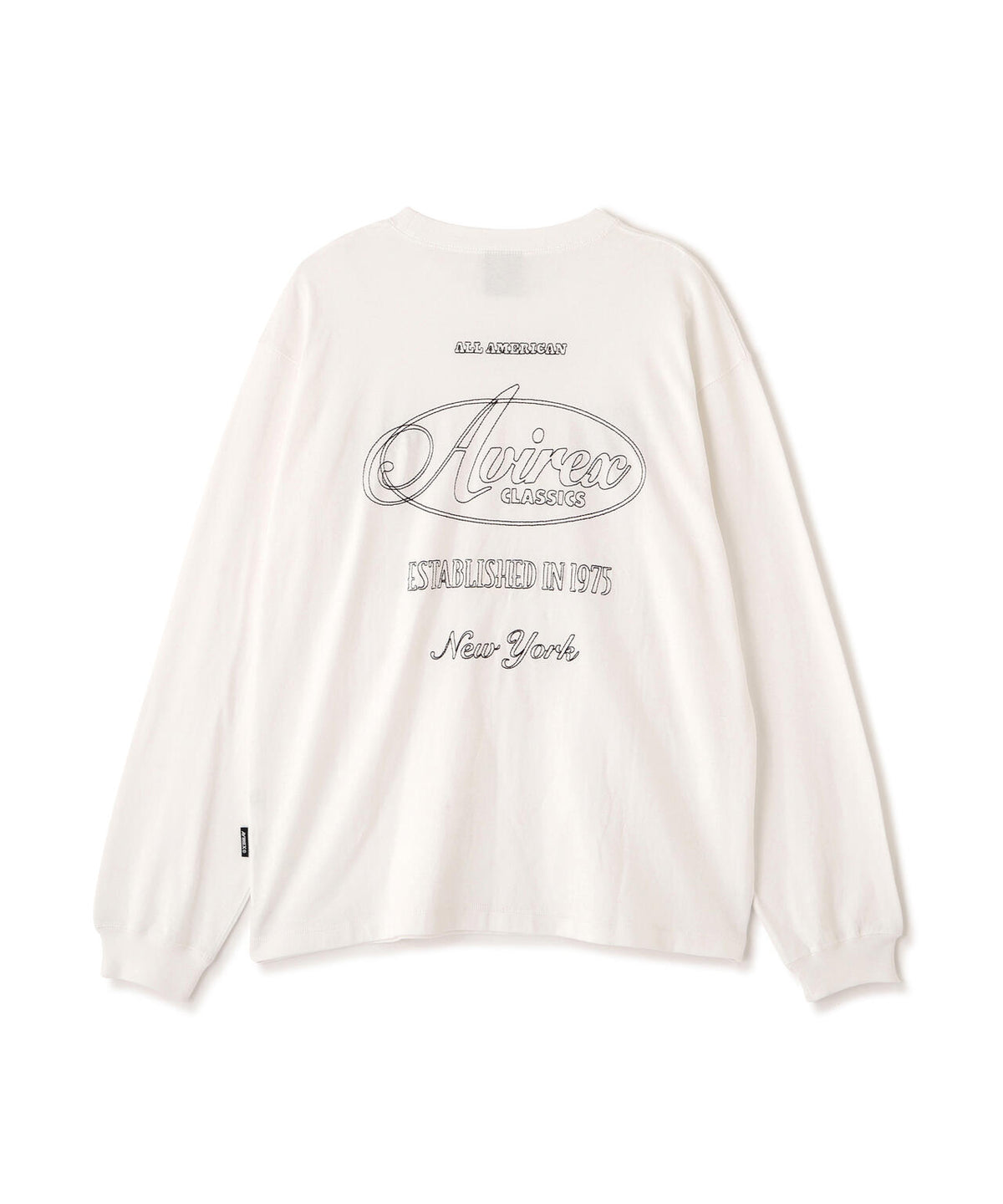 STITCH EMBROIDERY LOGO L/S T-SHIRT