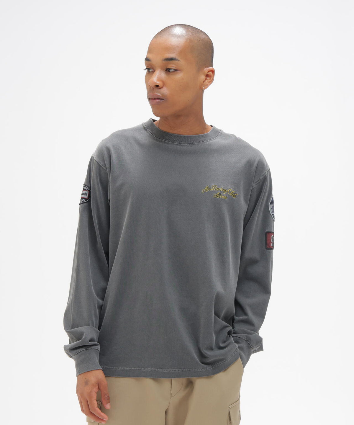 《A.A.R.C》FADED EMB. L/S T-SHIRT