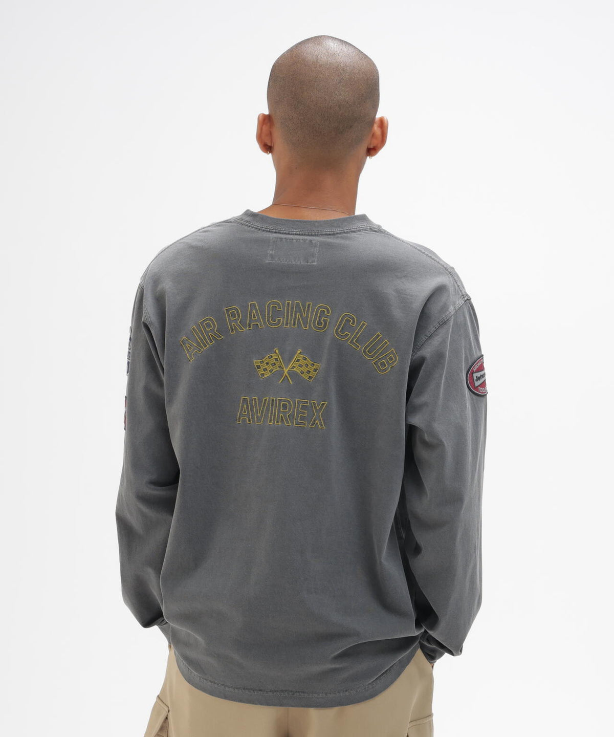 《A.A.R.C》FADED EMB. L/S T-SHIRT
