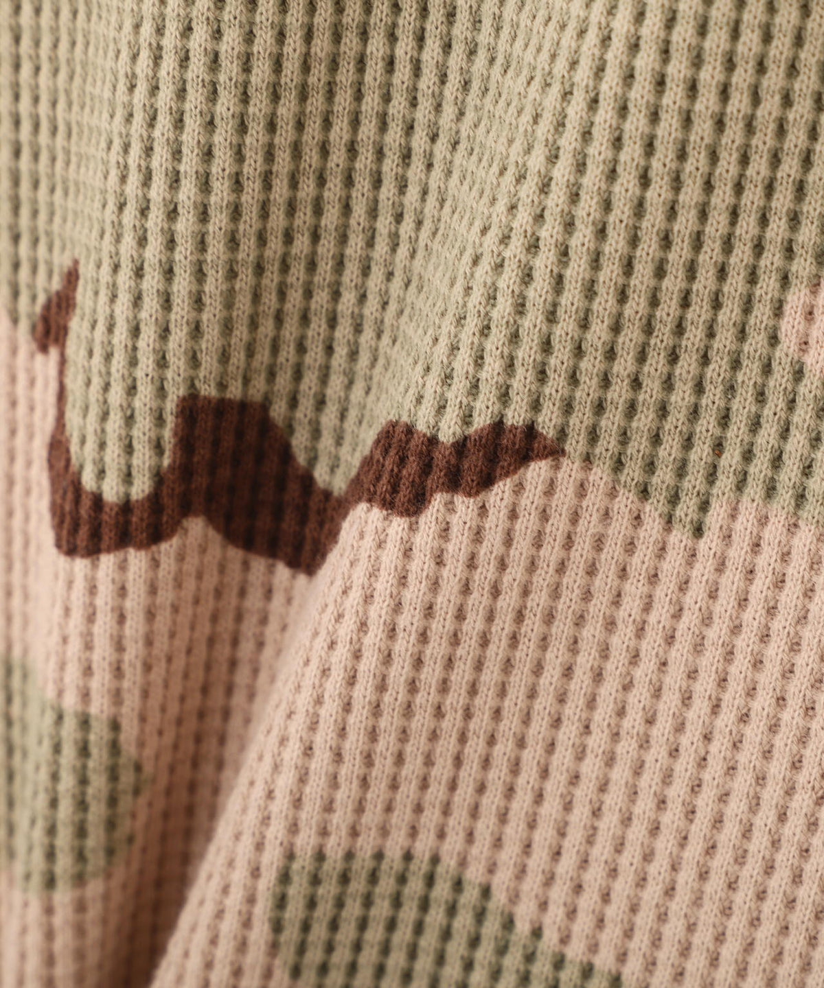 DS MINI WAFFLE CAMO LS TEE