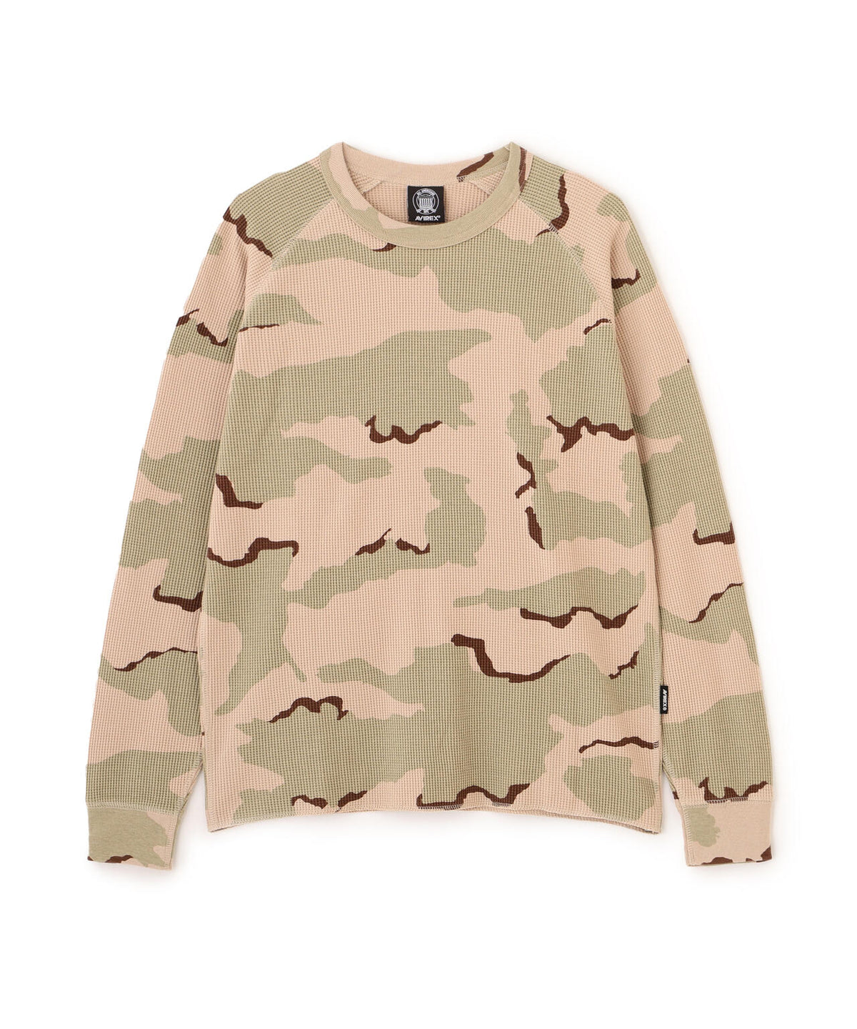 DS MINI WAFFLE CAMO LS TEE