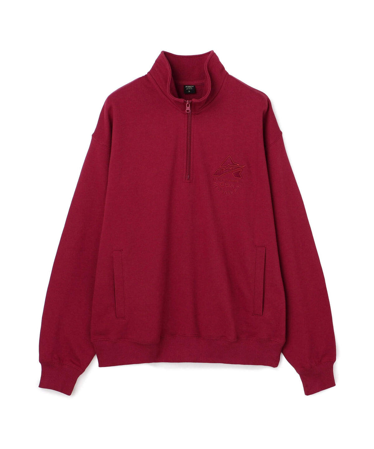 《WEB&DEPOT限定》VARSITY HALF ZIP SWEAT