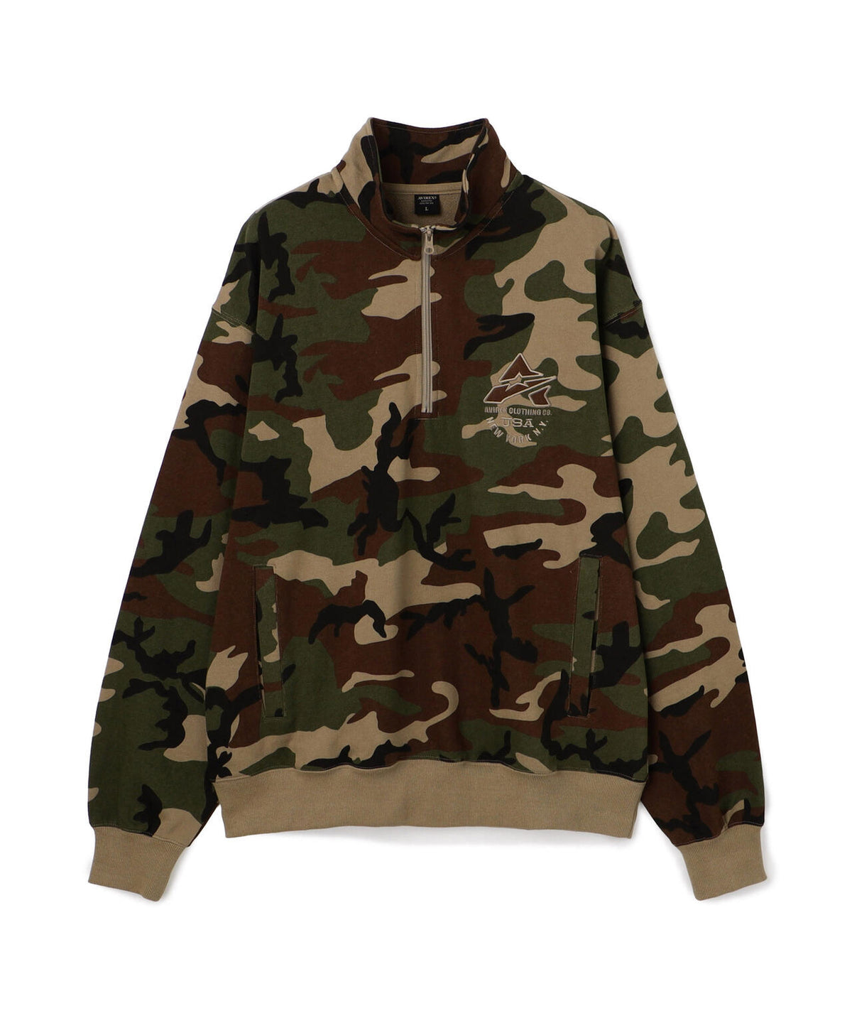 《WEB&DEPOT限定》VARSITY HALF ZIP SWEAT