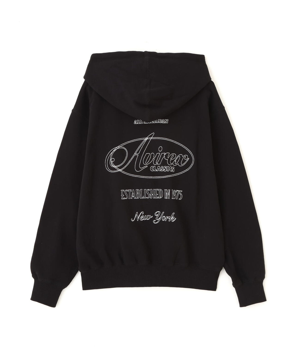 STITCH EMBROIDERY LOGO ZIP PARKA