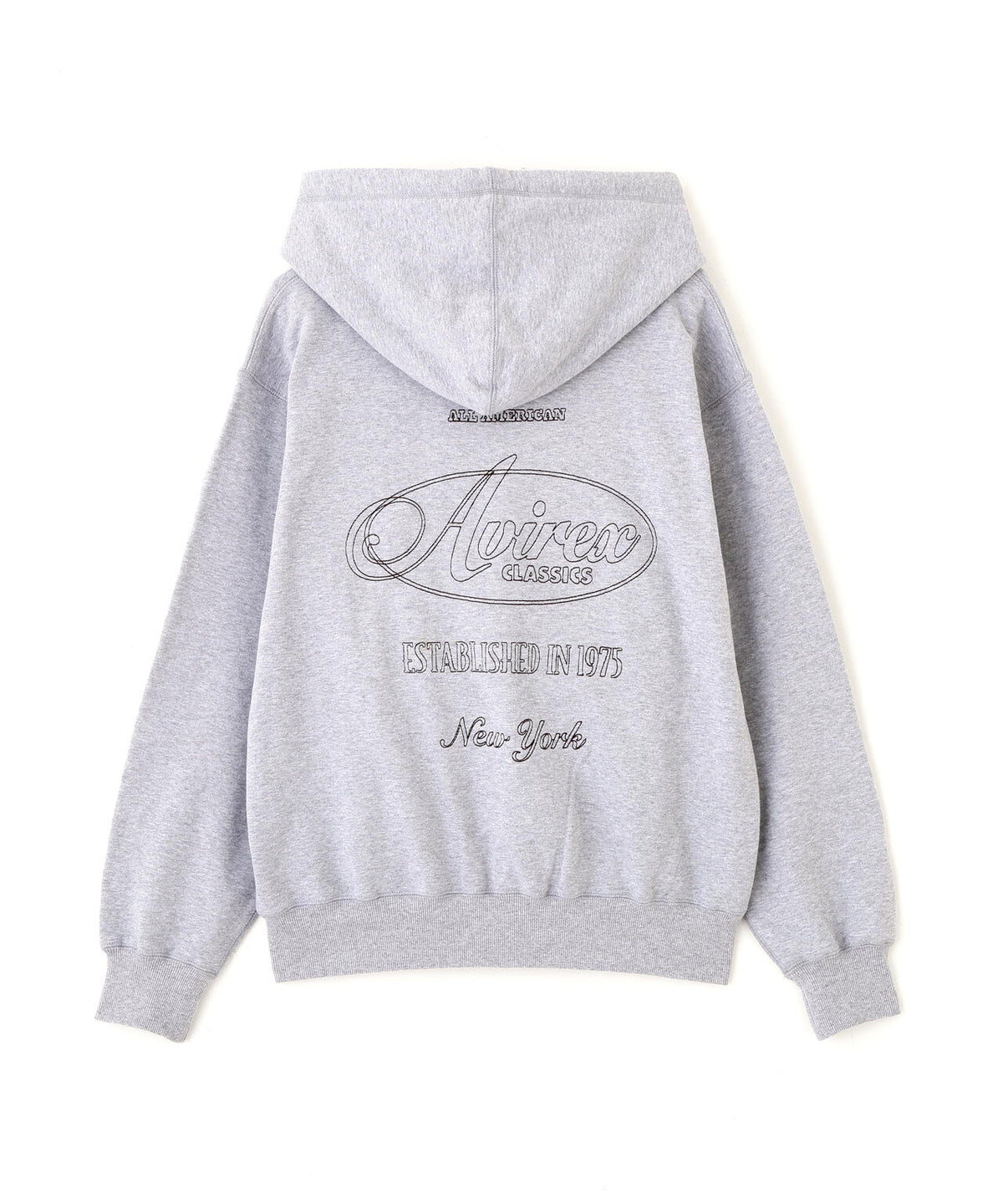STITCH EMBROIDERY LOGO ZIP PARKA