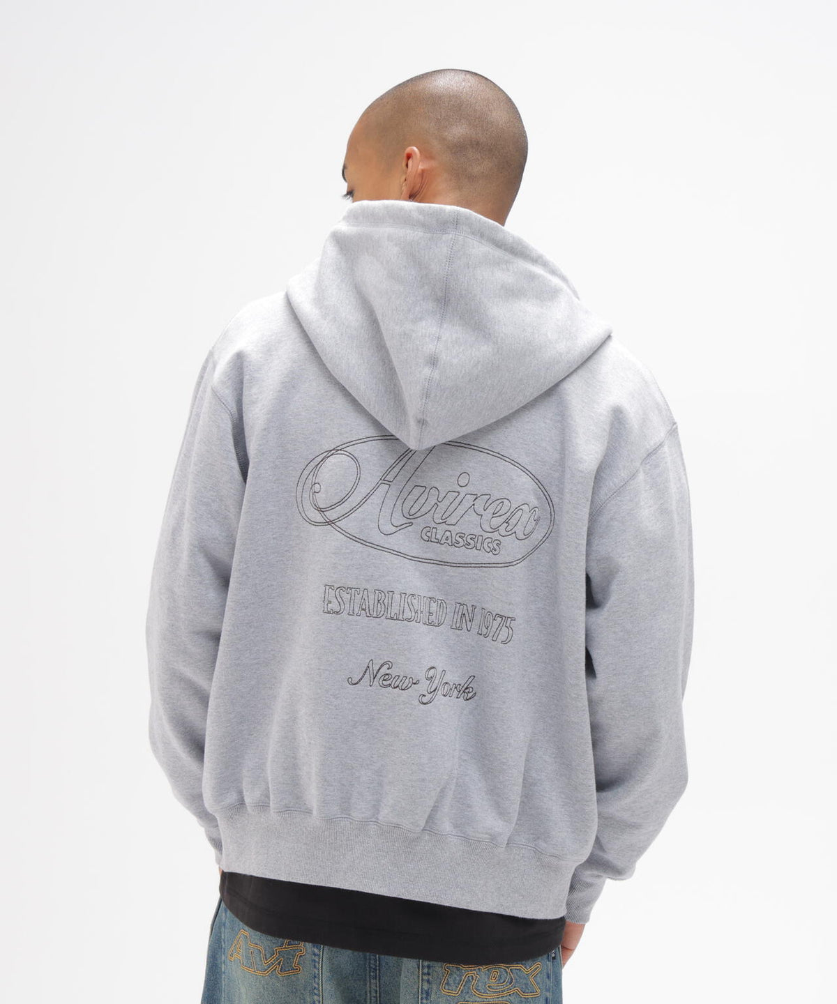 STITCH EMBROIDERY LOGO ZIP PARKA
