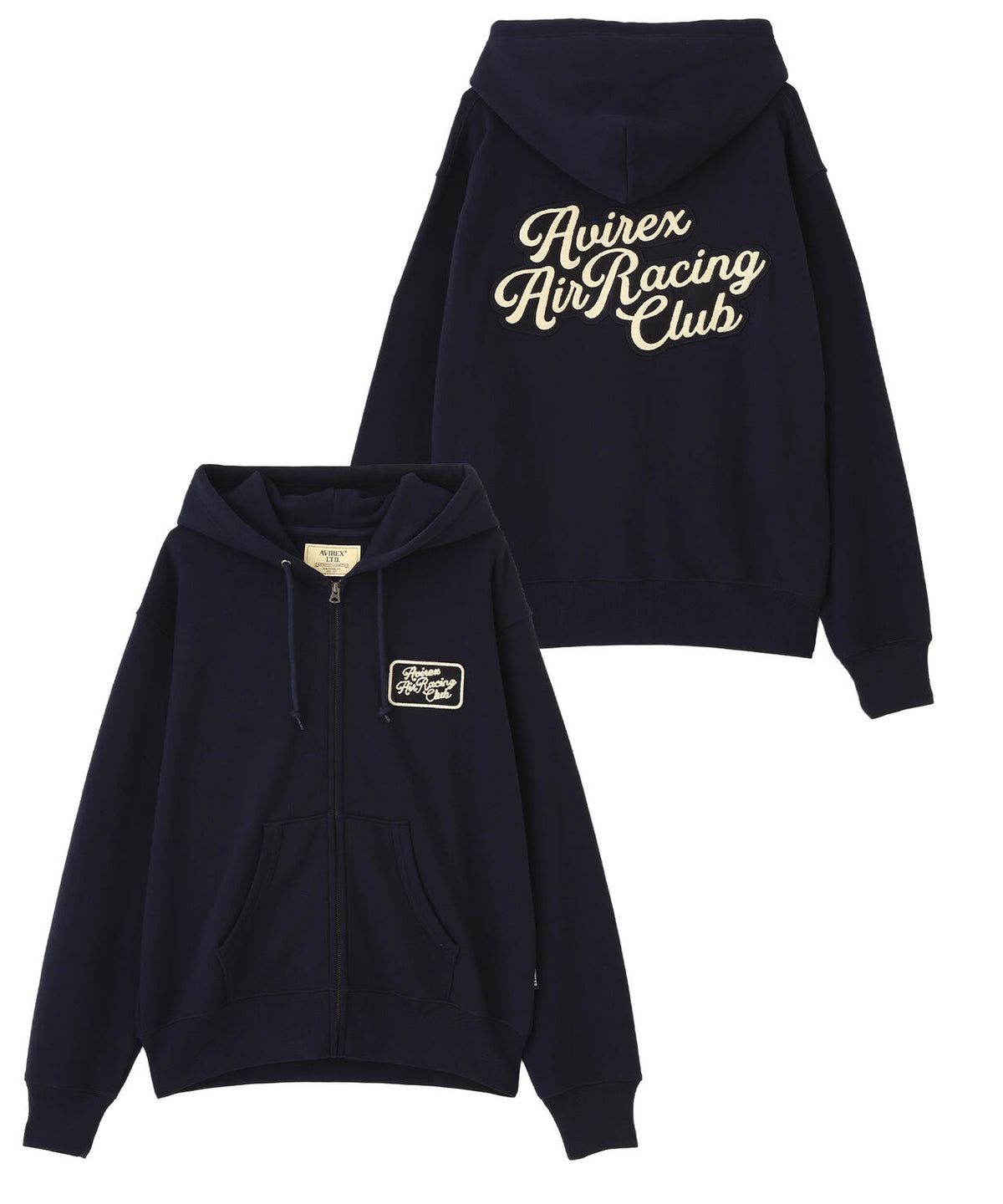 《A.A.R.C》CHENILLE EMB. CLASSIC ZIP HOODIE