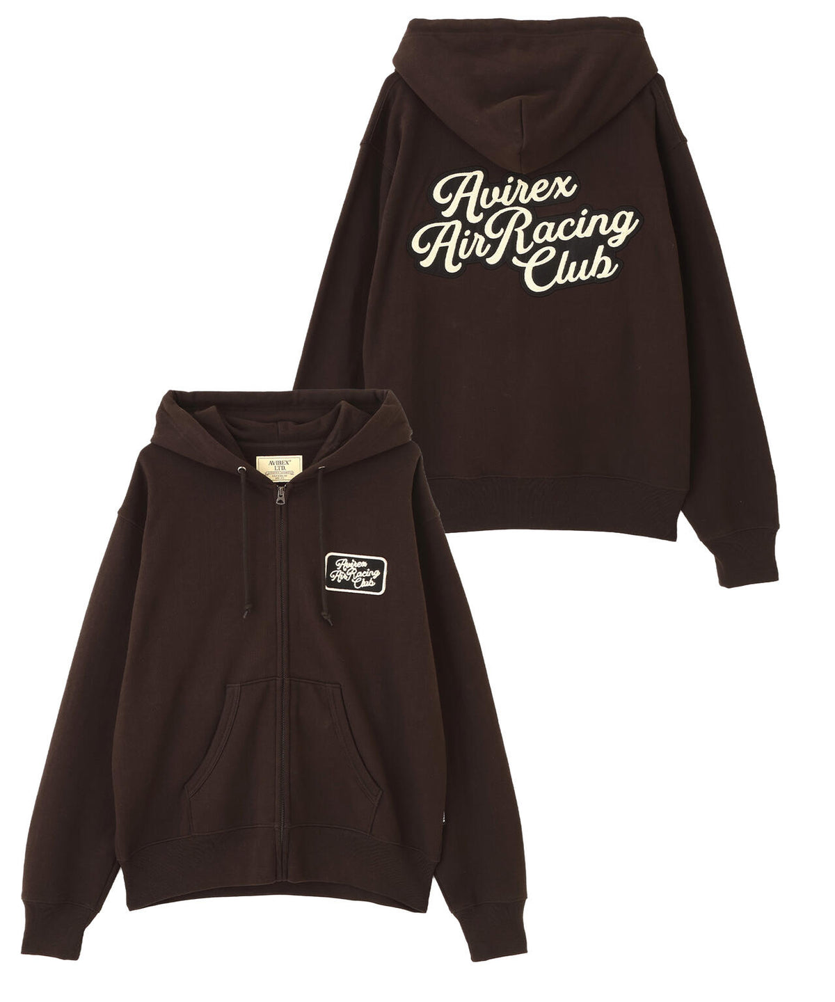 《A.A.R.C》CHENILLE EMB. CLASSIC ZIP HOODIE