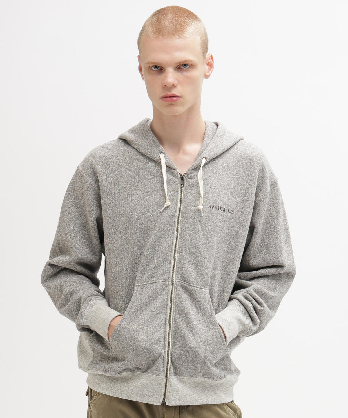 《直営店限定》VINTAGE SWEAT ZIP PARKA ”STENCIL”