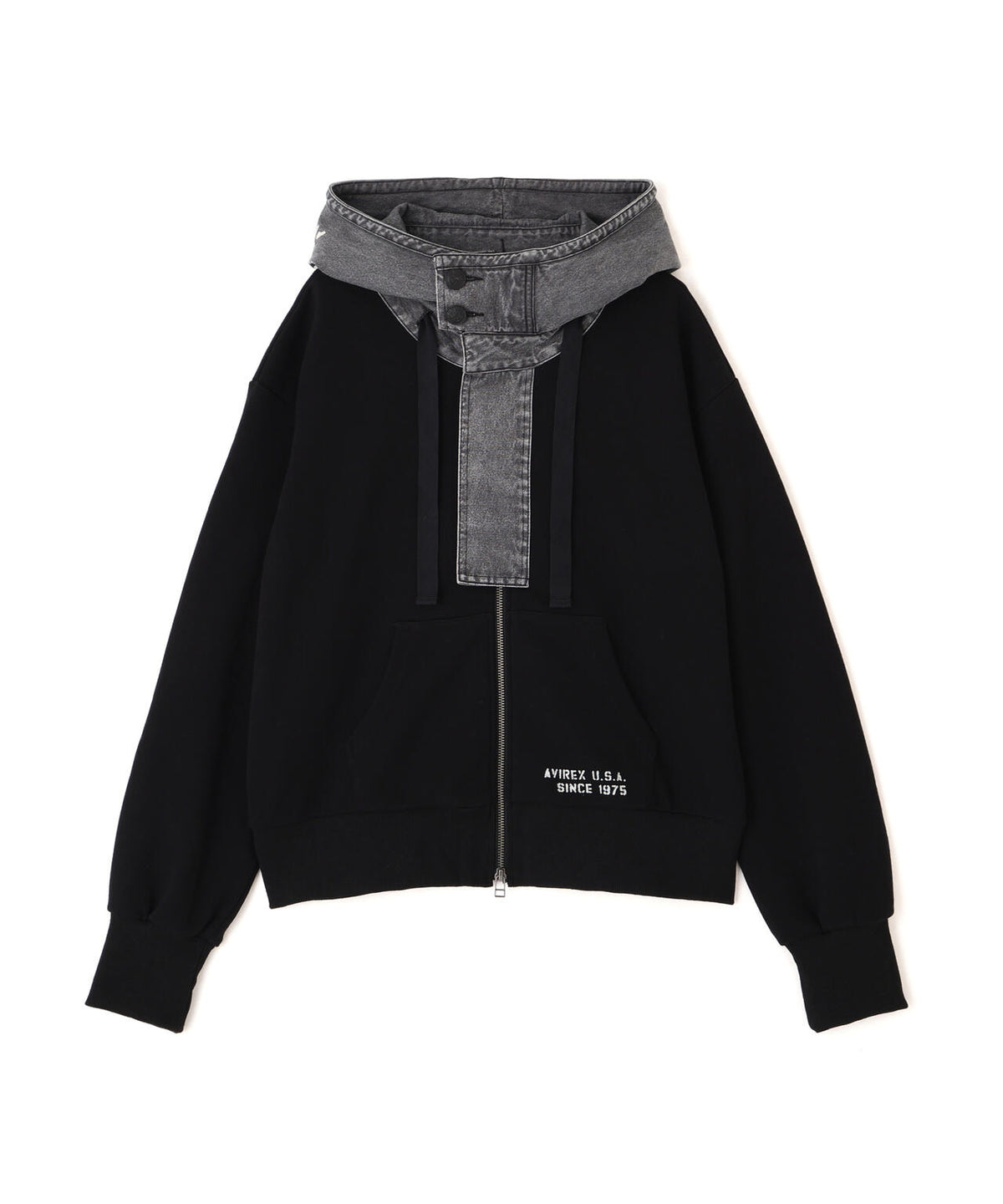 《NAVAL COLLECTION》DENIM COMBI PARKA
