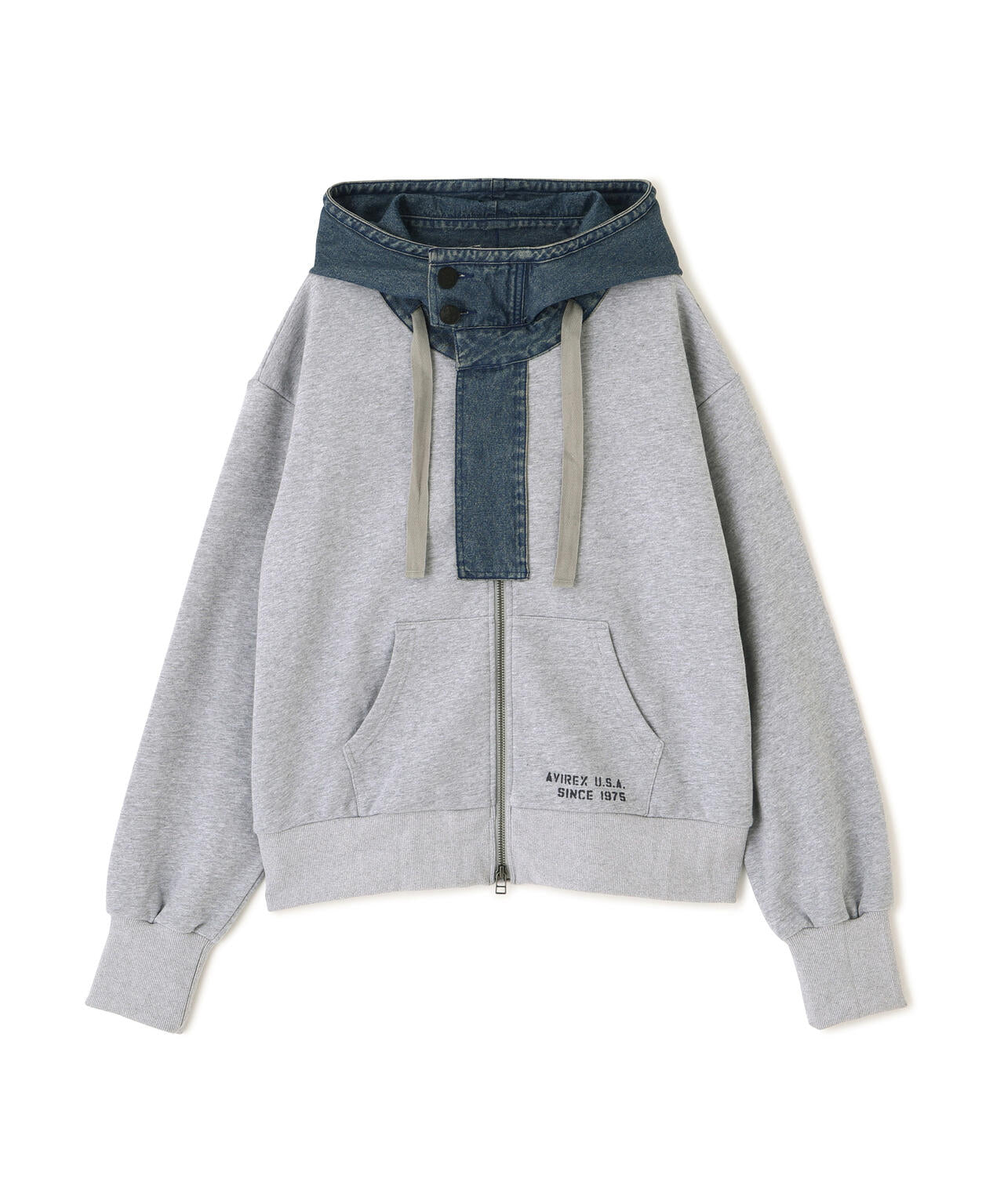 《NAVAL COLLECTION》DENIM COMBI PARKA