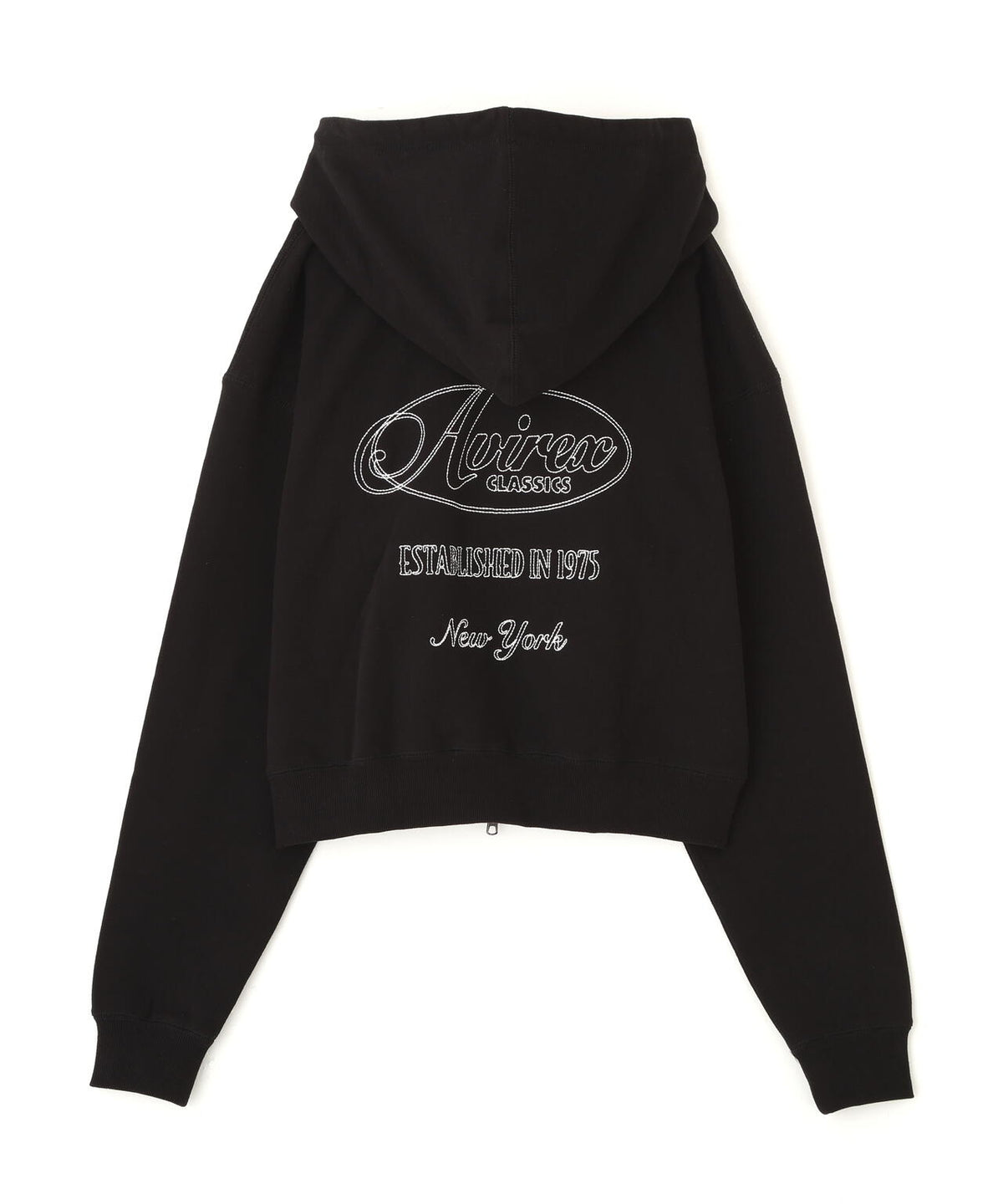 STITCH EMBROIDERY LOGO ZIP PARKA