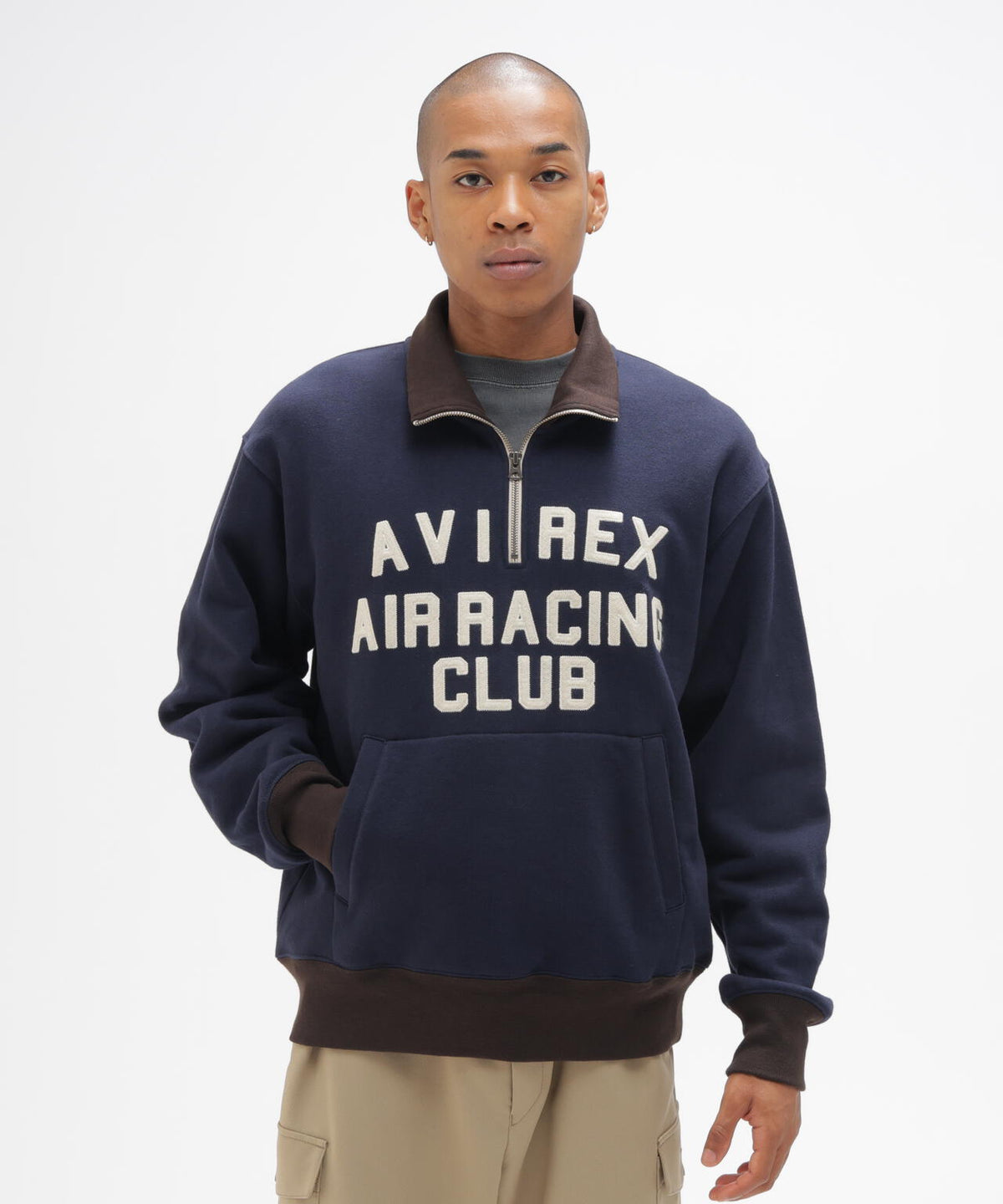 《A.A.R.C》PATCHED CLASSIC HALF ZIP