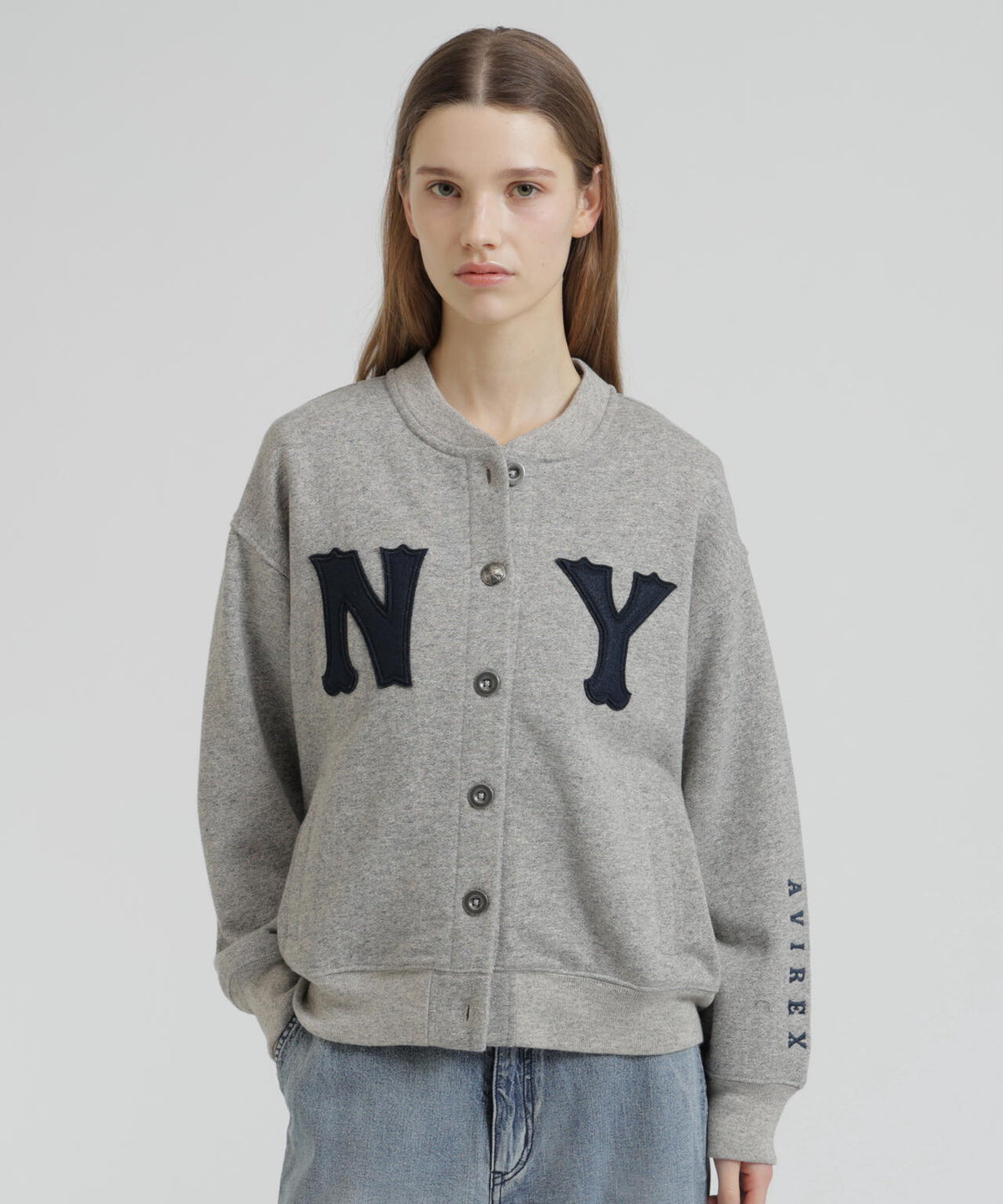 L-L/S N.Y VINTAGE SWEAT CARDIG