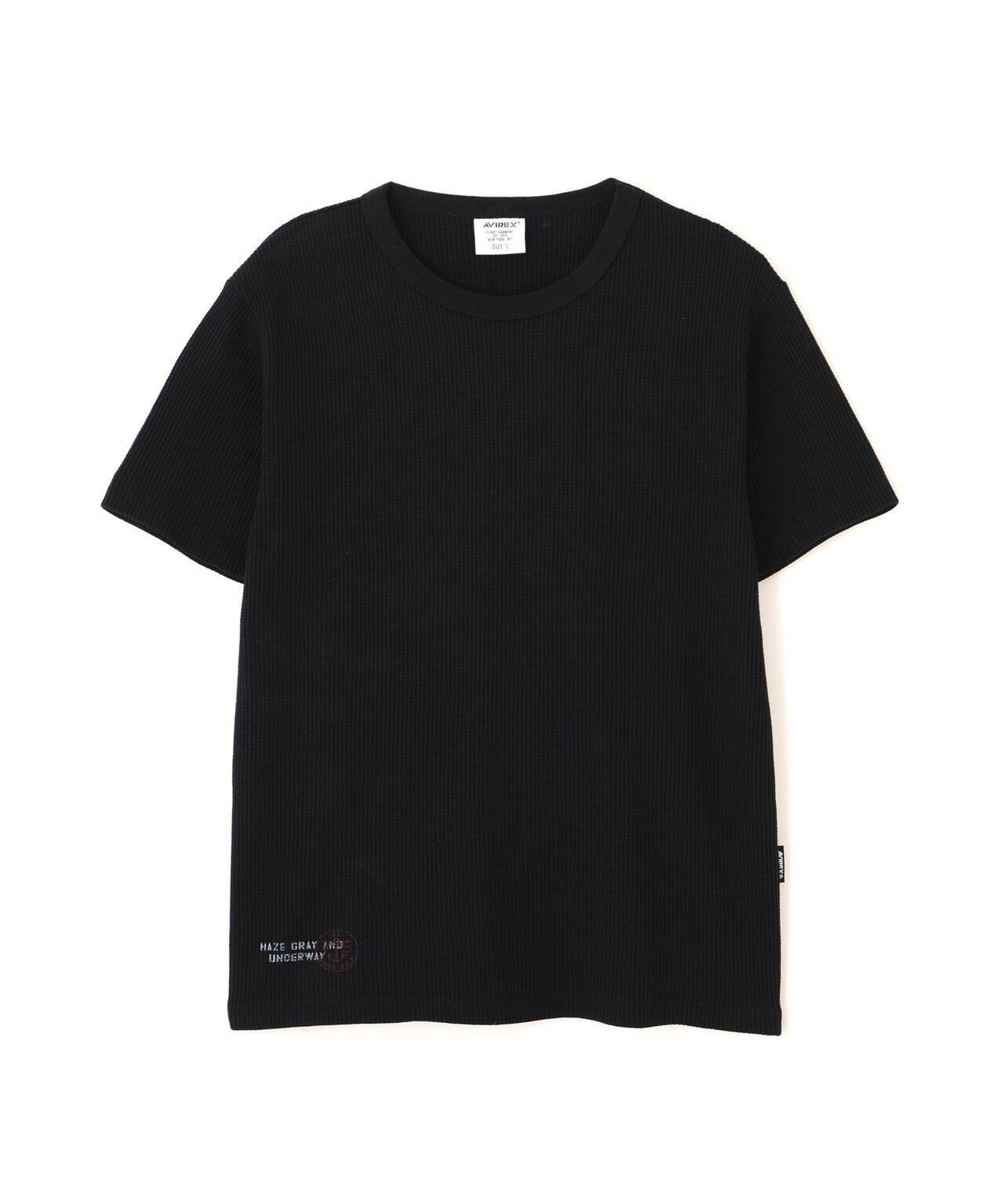 MINI WAFFLE C-NECK T-SHIRT U.S.N.