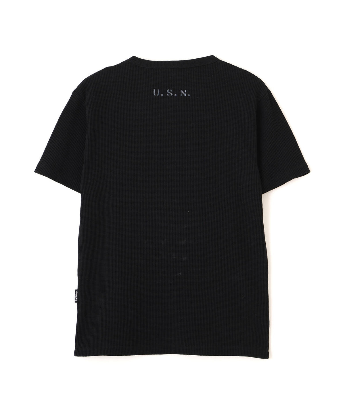 MINI WAFFLE HENLEY NECK T-SHIRT U.S.N.