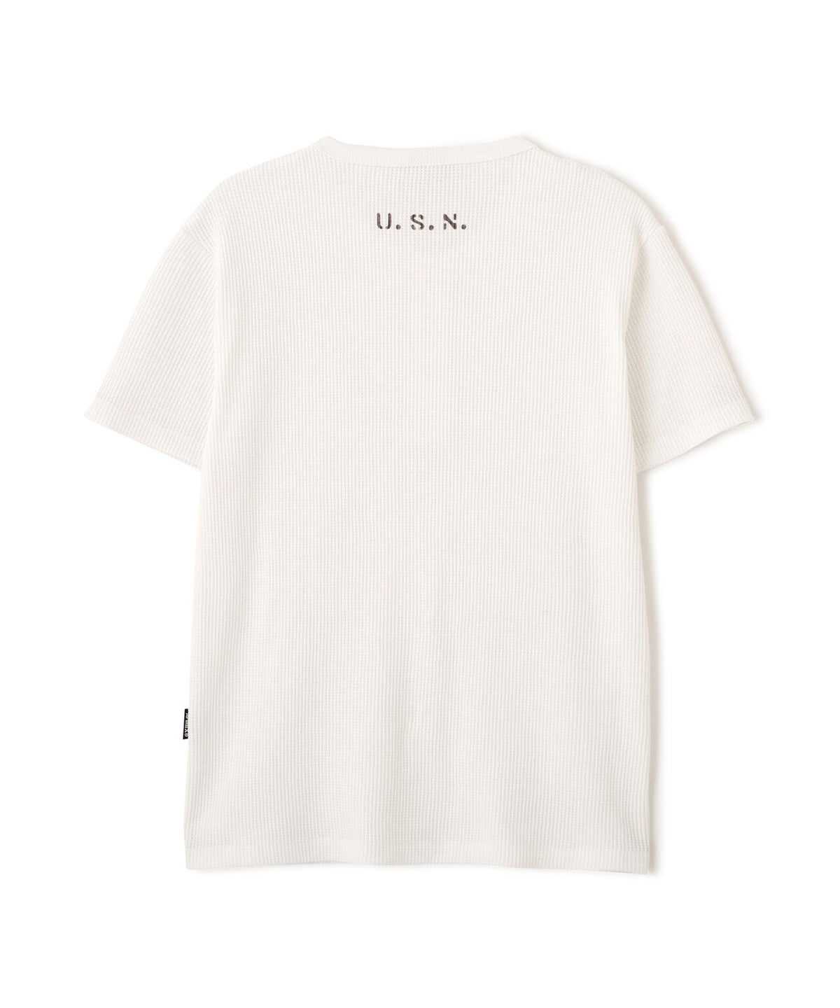 MINI WAFFLE HENLEY NECK T-SHIRT U.S.N.